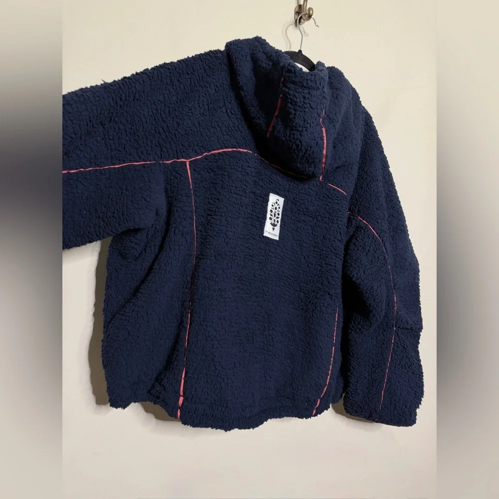 Free People Free Flow Fleece in Midnight Navy